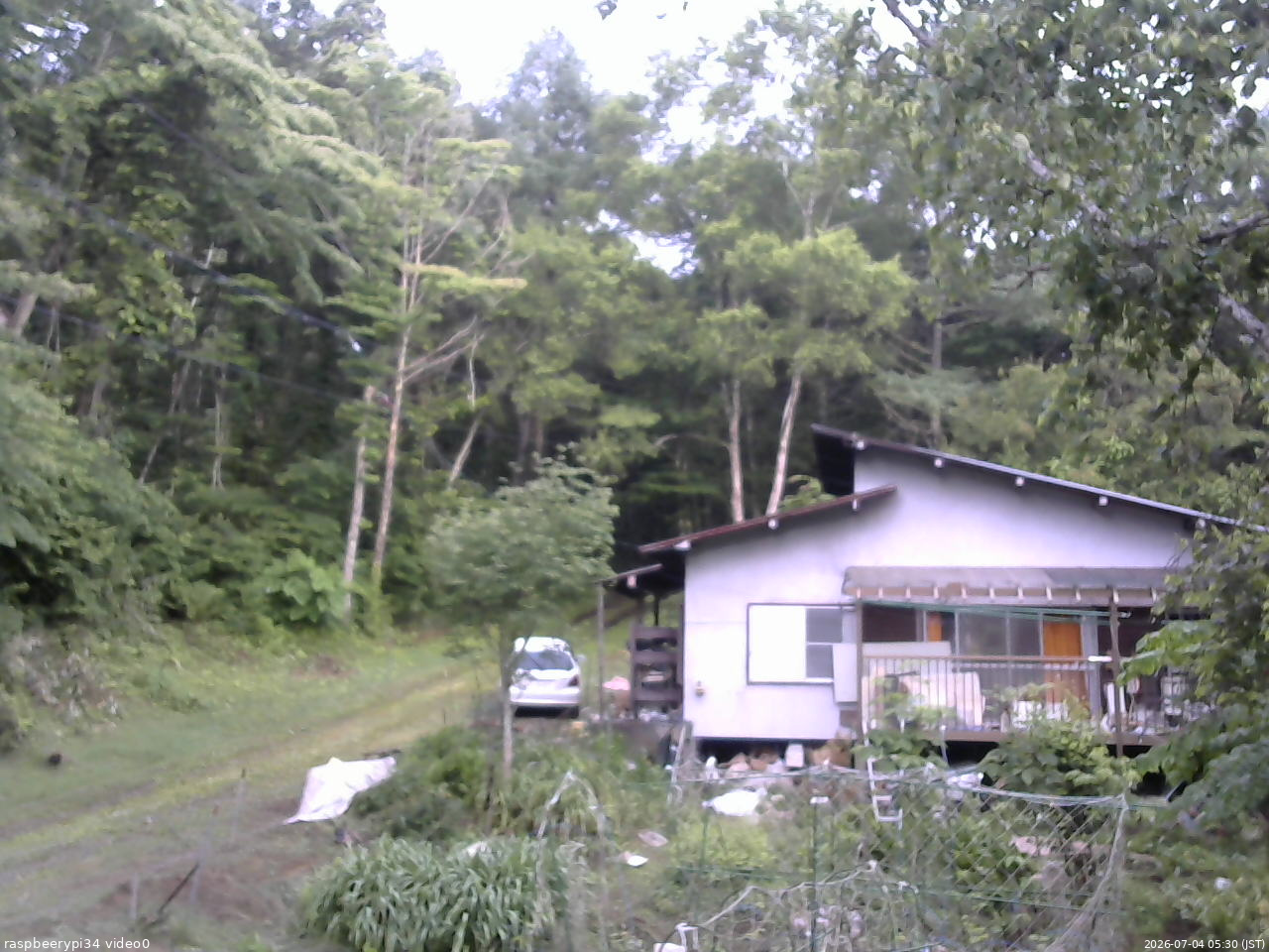 長野県菅平高原 ゆたか山荘 西側(坂上) 2026/07/04 05:30