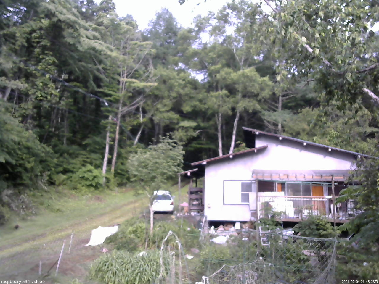 長野県菅平高原 ゆたか山荘 西側(坂上) 2026/07/04 06:45