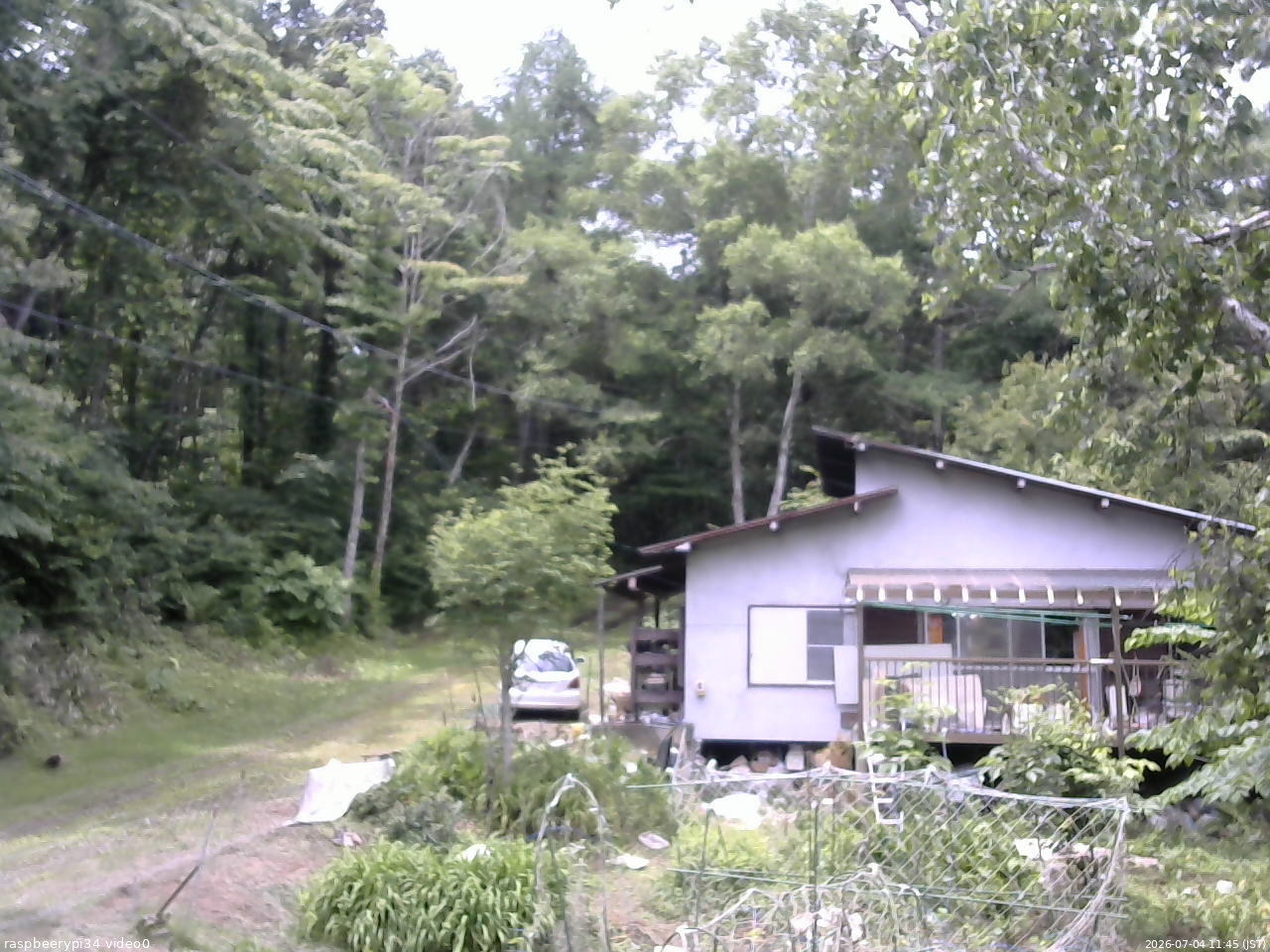 長野県菅平高原 ゆたか山荘 西側(坂上) 2026/07/04 11:45
