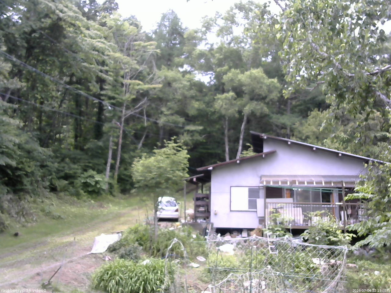 長野県菅平高原 ゆたか山荘 西側(坂上) 2026/07/04 12:15