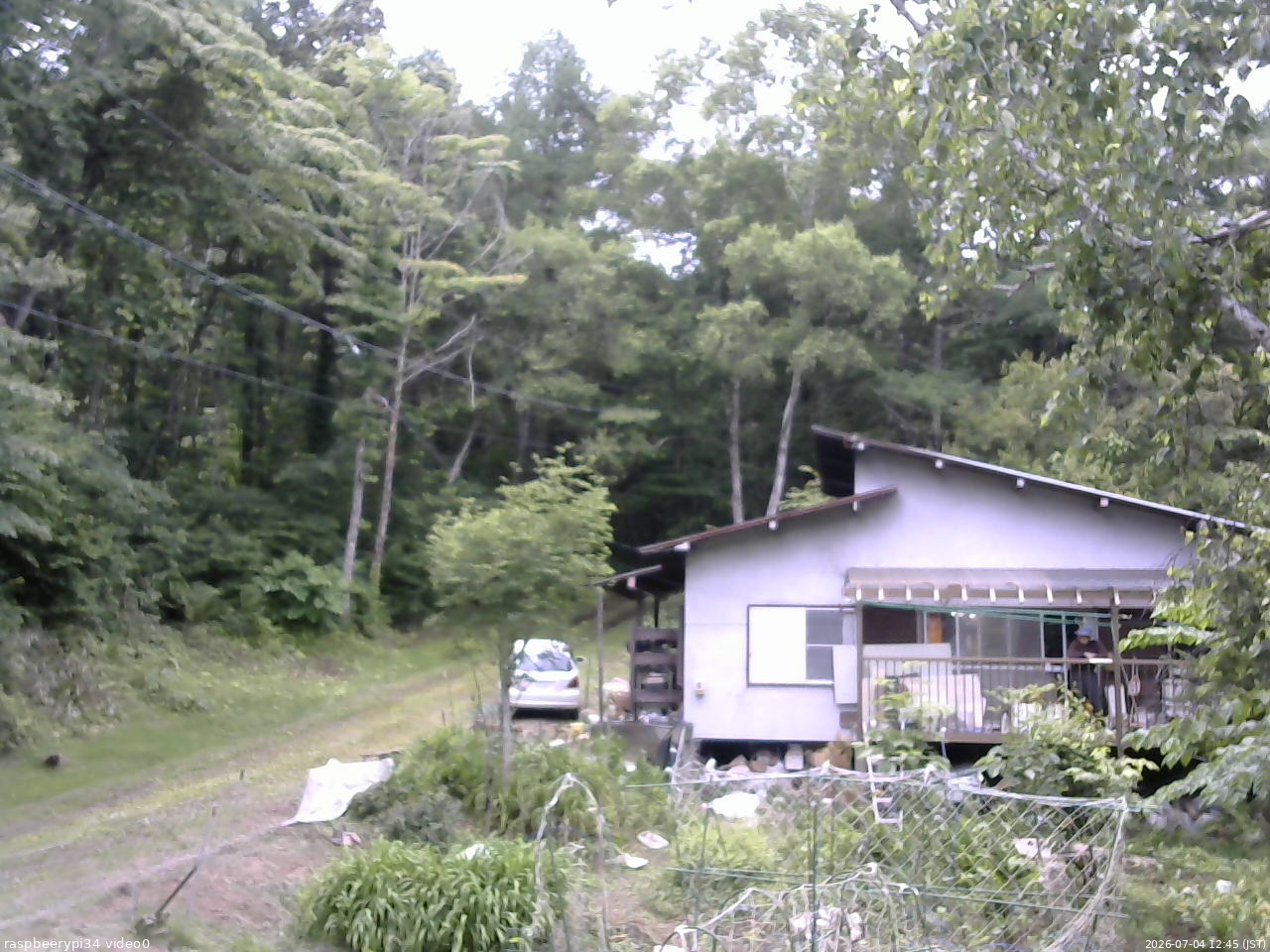長野県菅平高原 ゆたか山荘 西側(坂上) 2026/07/04 12:45