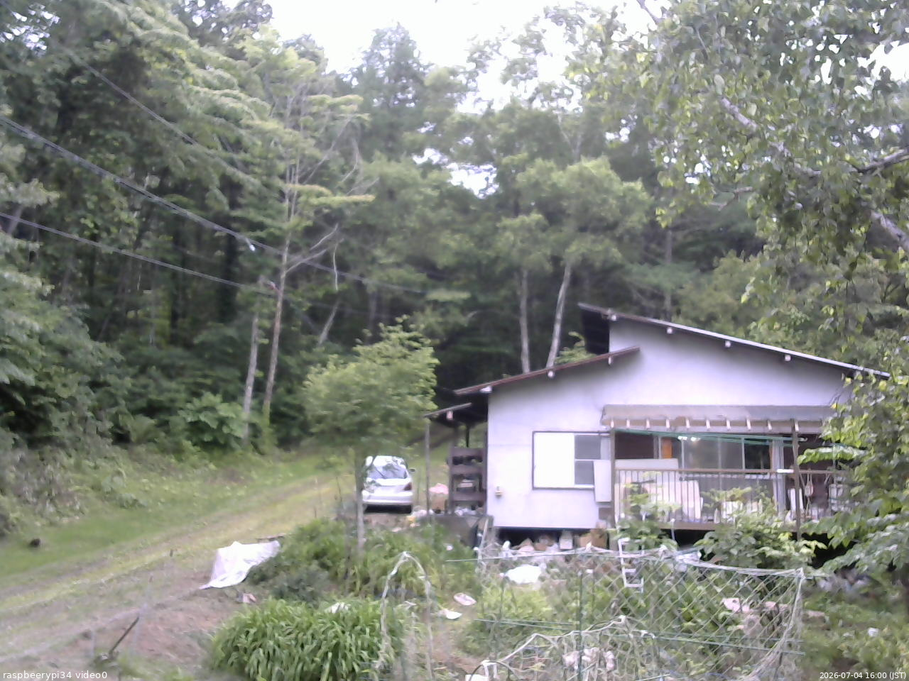 長野県菅平高原 ゆたか山荘 西側(坂上) 2026/07/04 16:00