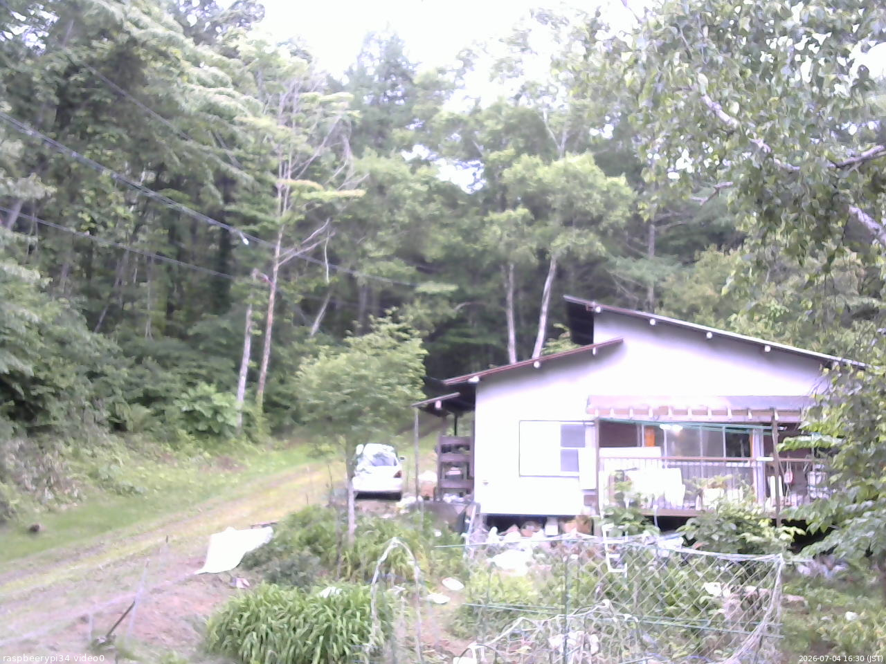 長野県菅平高原 ゆたか山荘 西側(坂上) 2026/07/04 16:30