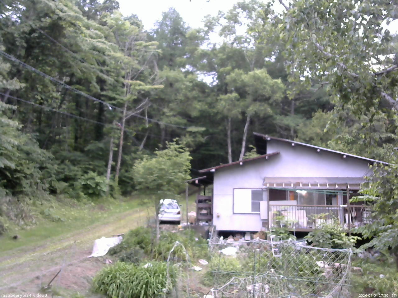 長野県菅平高原 ゆたか山荘 西側(坂上) 2026/07/04 17:30