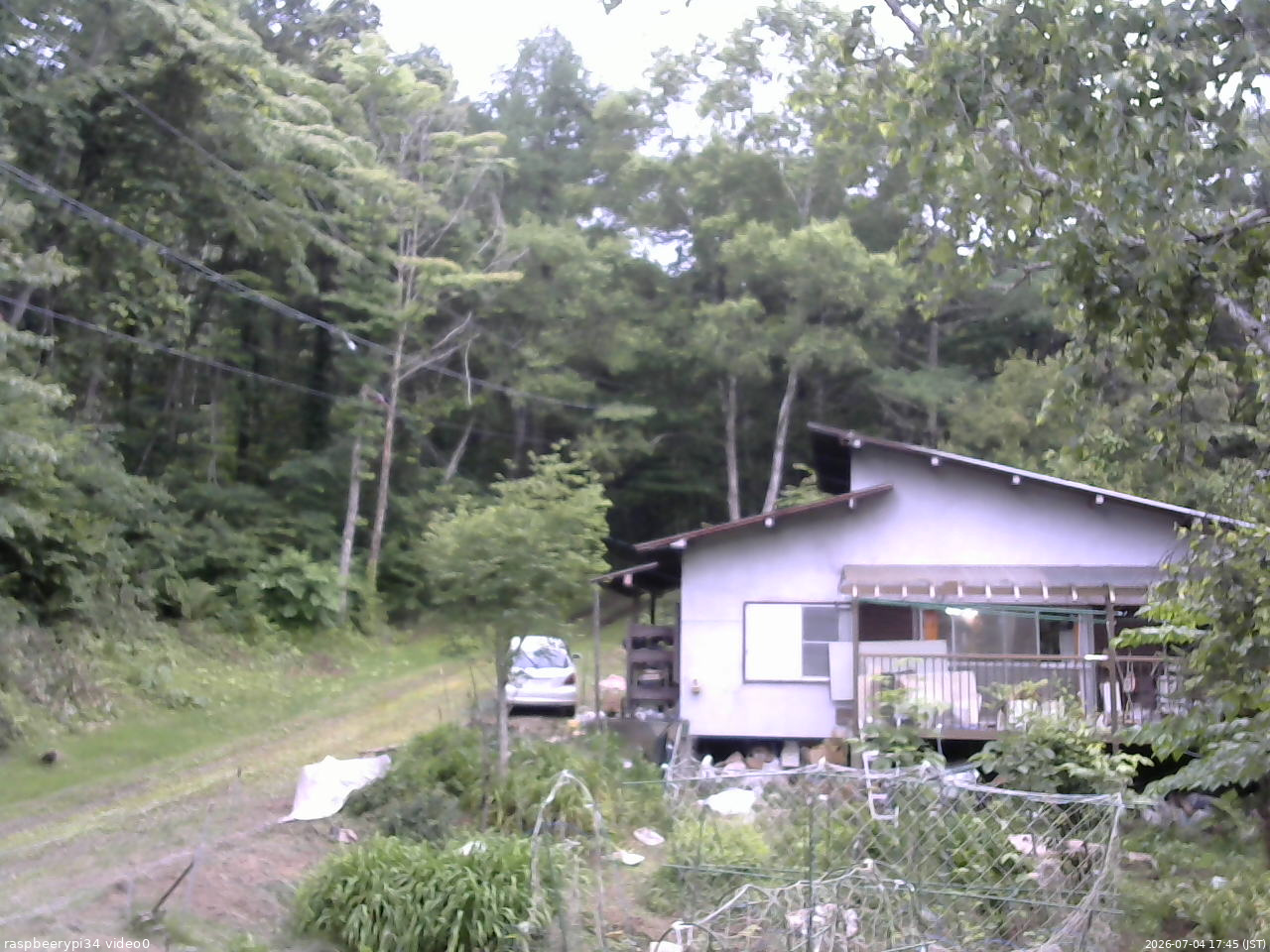 長野県菅平高原 ゆたか山荘 西側(坂上) 2026/07/04 17:45