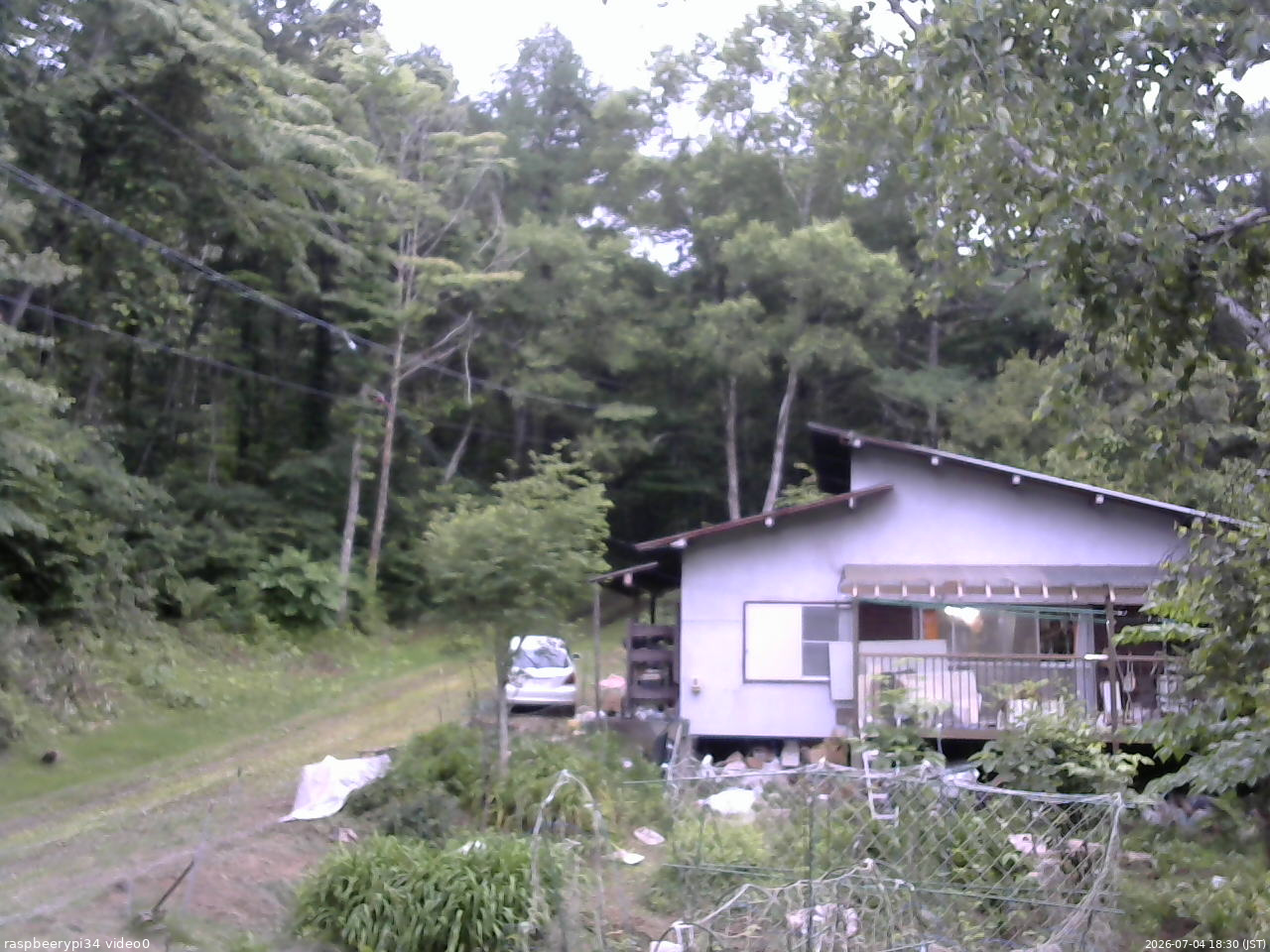 長野県菅平高原 ゆたか山荘 西側(坂上) 2026/07/04 18:30