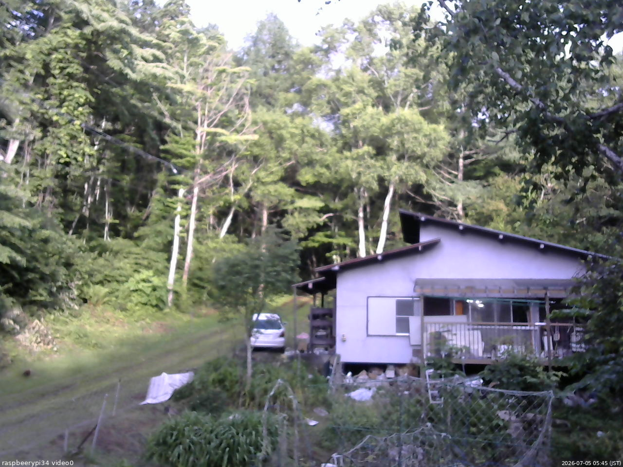 長野県菅平高原 ゆたか山荘 西側(坂上) 2026/07/05 05:45