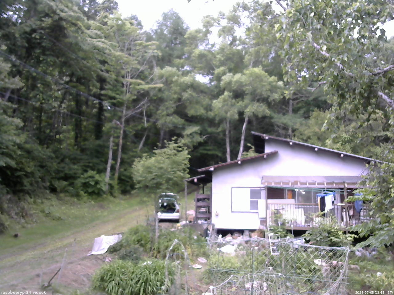 長野県菅平高原 ゆたか山荘 西側(坂上) 2026/07/05 13:45