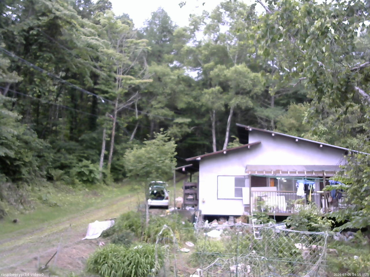 長野県菅平高原 ゆたか山荘 西側(坂上) 2026/07/05 14:15