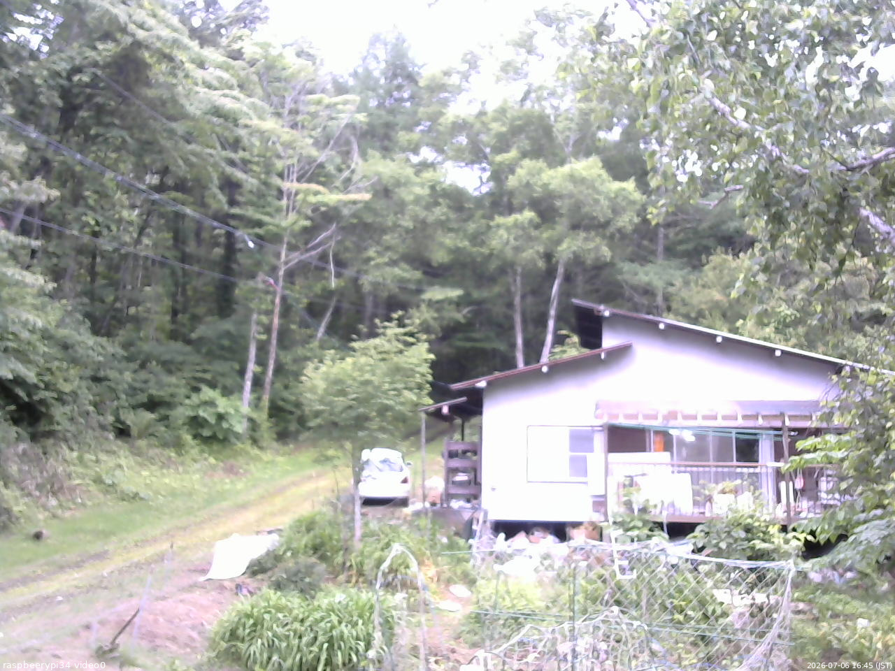 長野県菅平高原 ゆたか山荘 西側(坂上) 2026/07/06 16:45