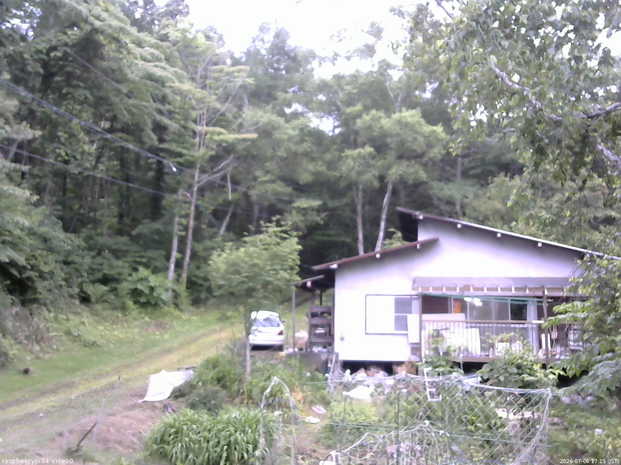 長野県菅平高原 ゆたか山荘 西側(坂上) 2026/07/06 17:15