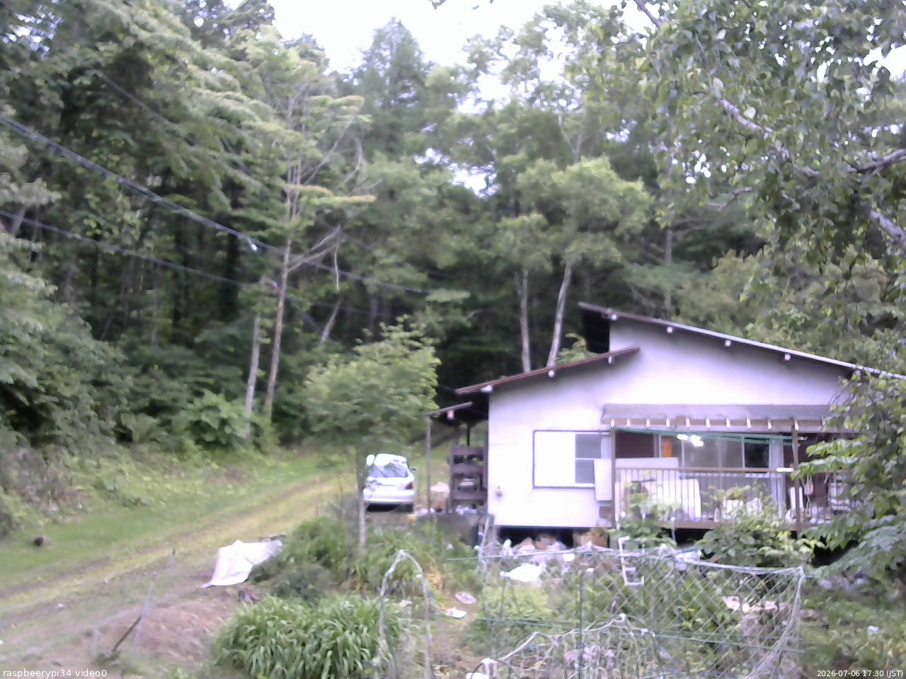 長野県菅平高原 ゆたか山荘 西側(坂上) 2026/07/06 17:30
