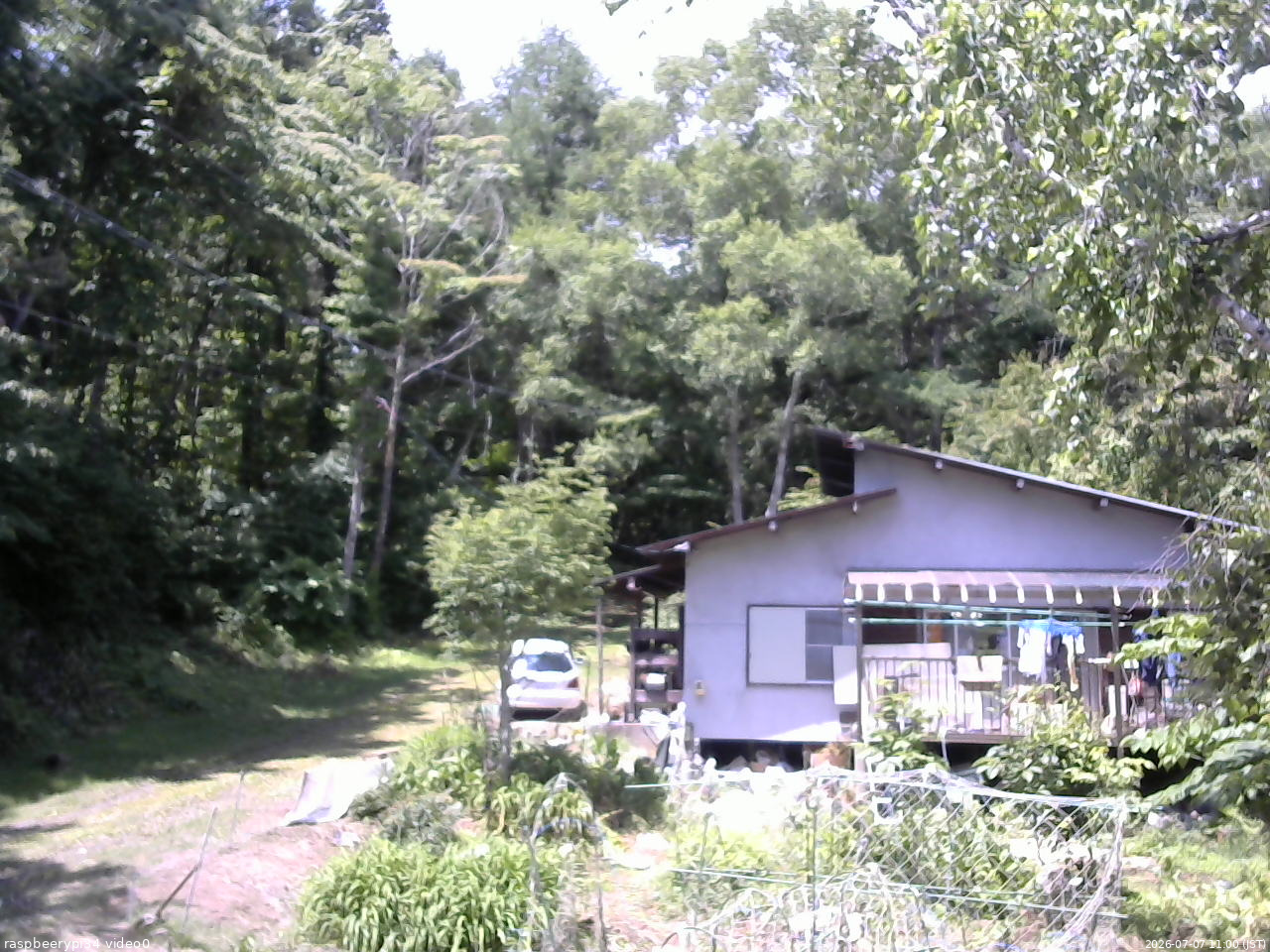 長野県菅平高原 ゆたか山荘 西側(坂上) 2026/07/07 11:00