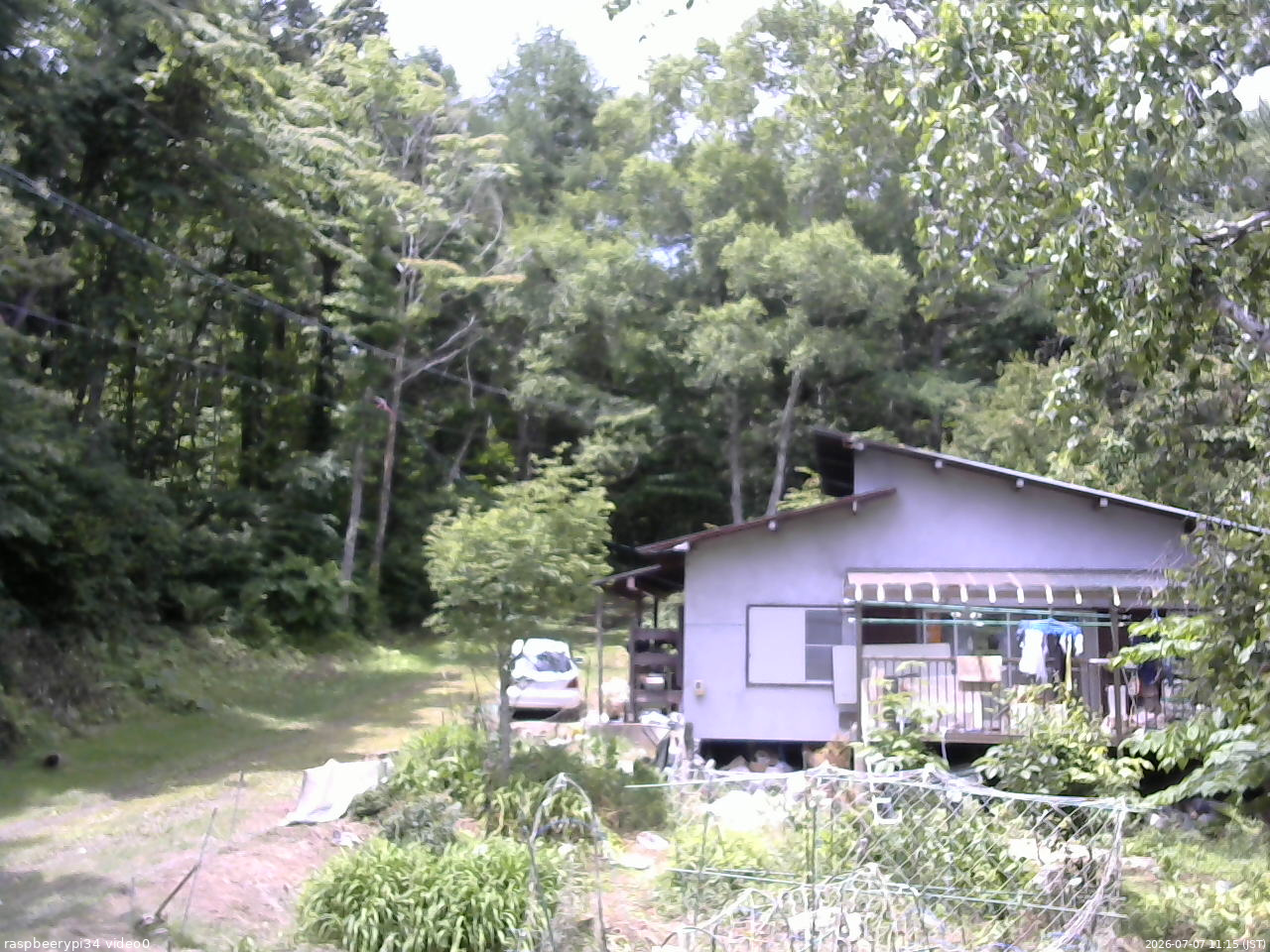長野県菅平高原 ゆたか山荘 西側(坂上) 2026/07/07 11:15