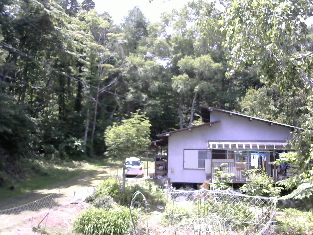 長野県菅平高原 ゆたか山荘 西側(坂上) 2026/07/07 12:15
