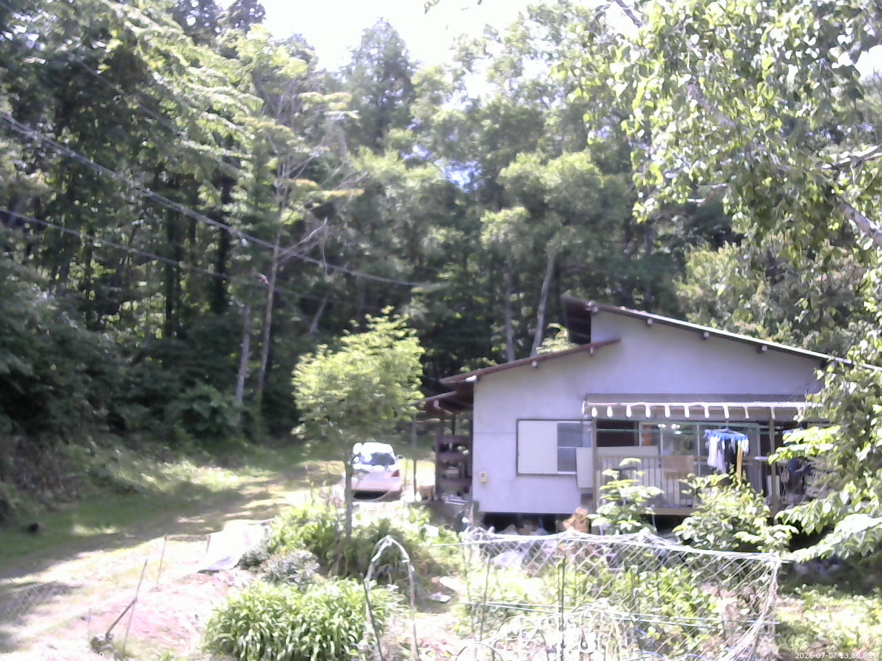 長野県菅平高原 ゆたか山荘 西側(坂上) 2026/07/07 13:00
