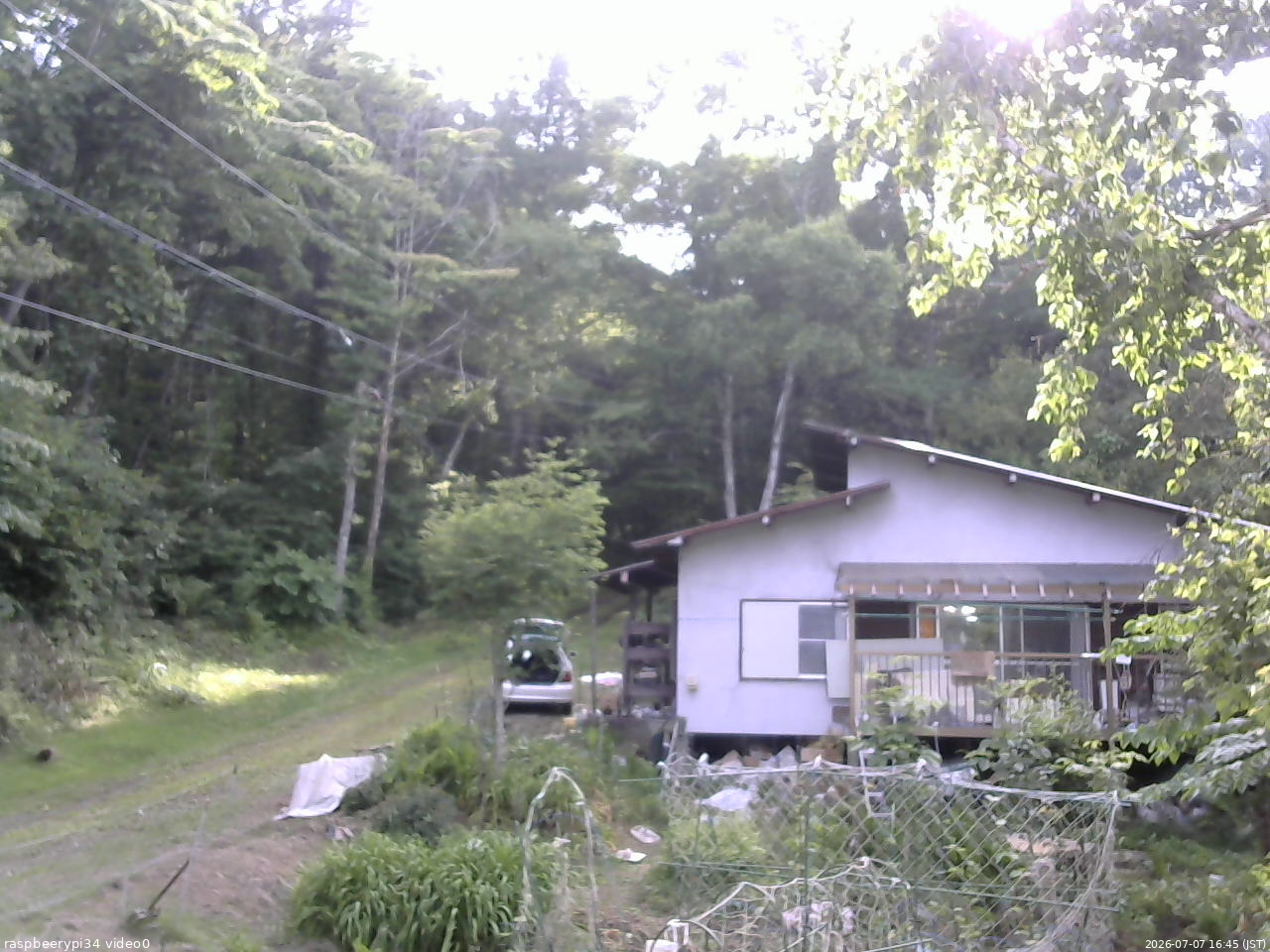 長野県菅平高原 ゆたか山荘 西側(坂上) 2026/07/07 16:45