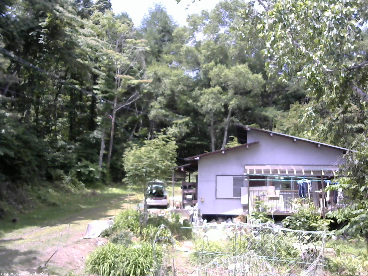 長野県菅平高原 ゆたか山荘 西側(坂上) 2026/07/08 11:00