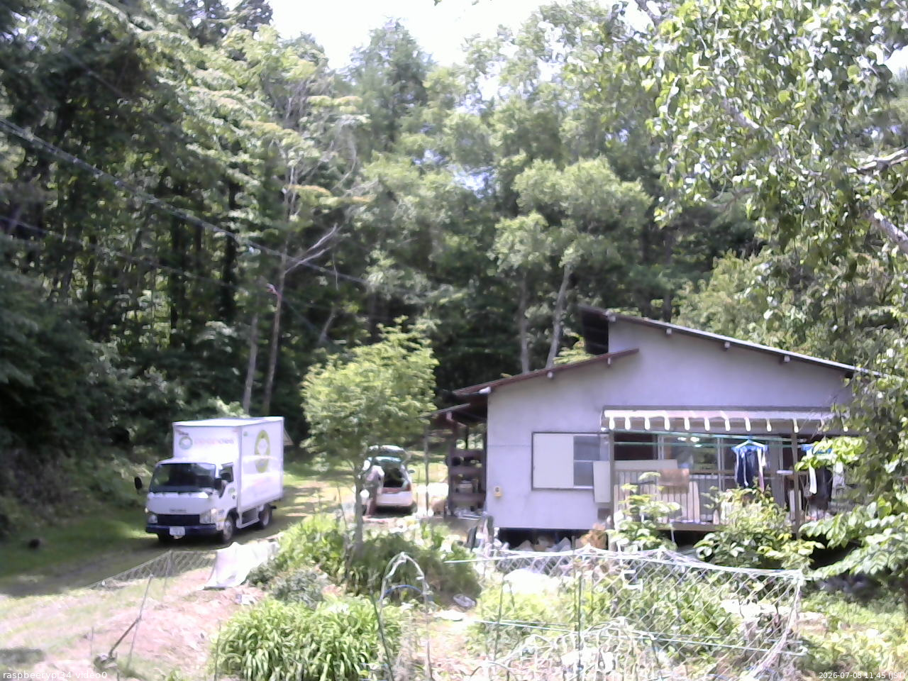 長野県菅平高原 ゆたか山荘 西側(坂上) 2026/07/08 11:45