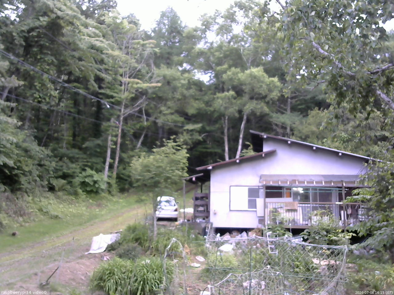 長野県菅平高原 ゆたか山荘 西側(坂上) 2026/07/08 16:15