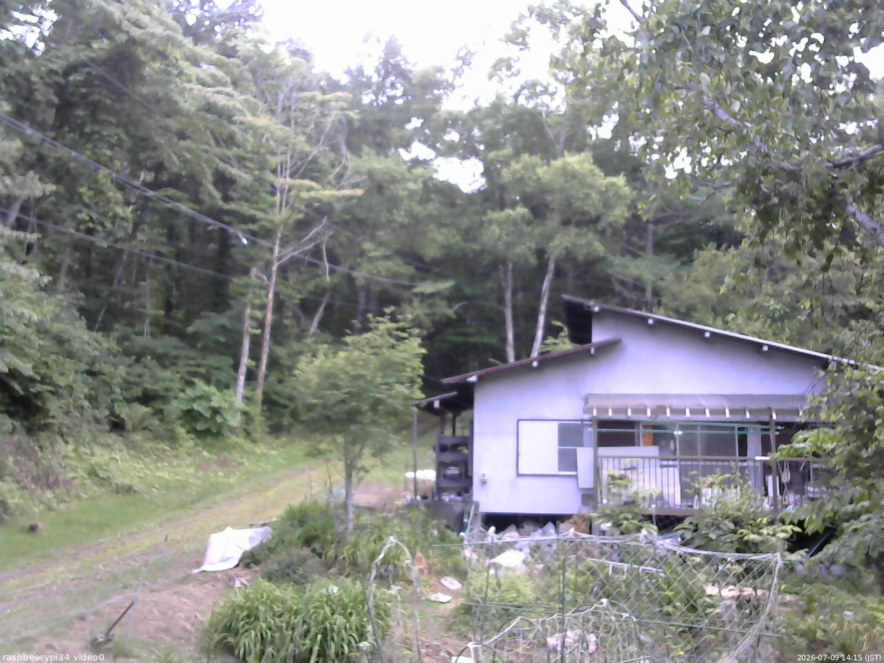 長野県菅平高原 ゆたか山荘 西側(坂上) 2026/07/09 14:15