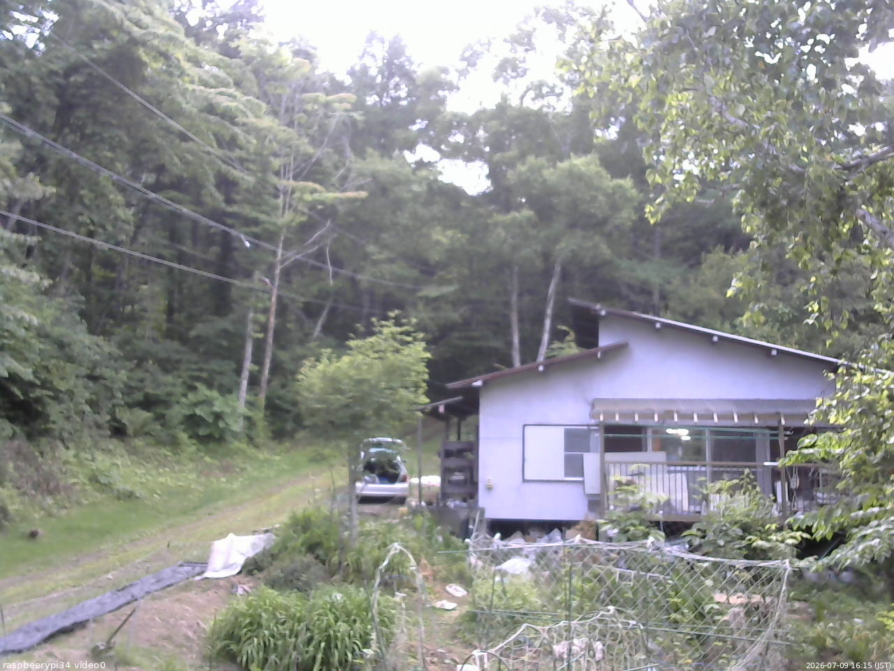 長野県菅平高原 ゆたか山荘 西側(坂上) 2026/07/09 16:15