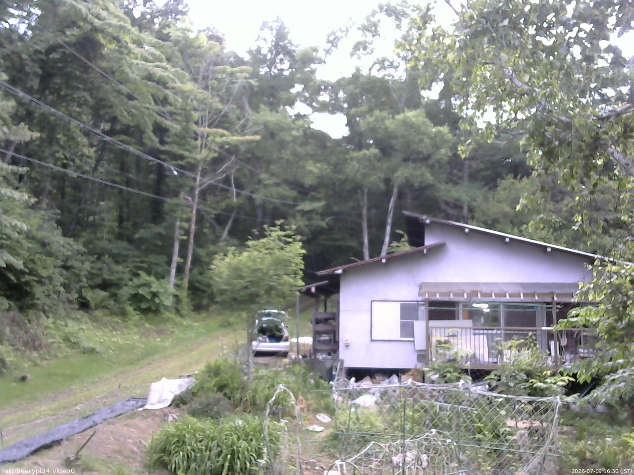 長野県菅平高原 ゆたか山荘 西側(坂上) 2026/07/09 16:30