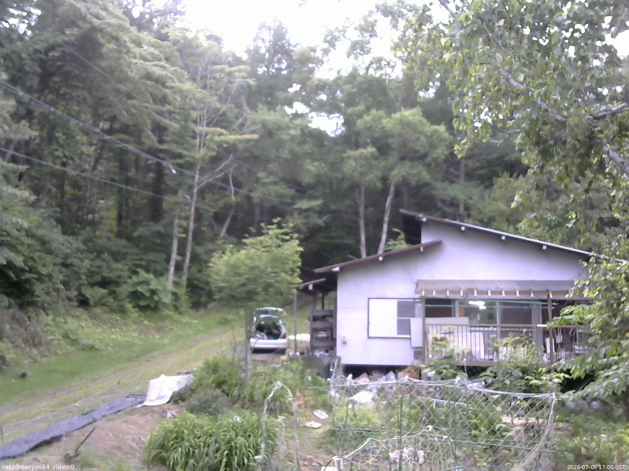 長野県菅平高原 ゆたか山荘 西側(坂上) 2026/07/09 17:00