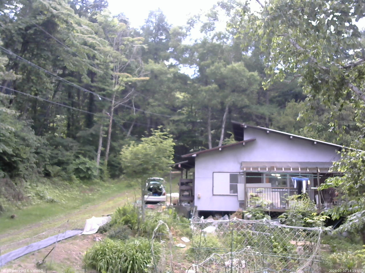 長野県菅平高原 ゆたか山荘 西側(坂上) 2026/07/10 14:15