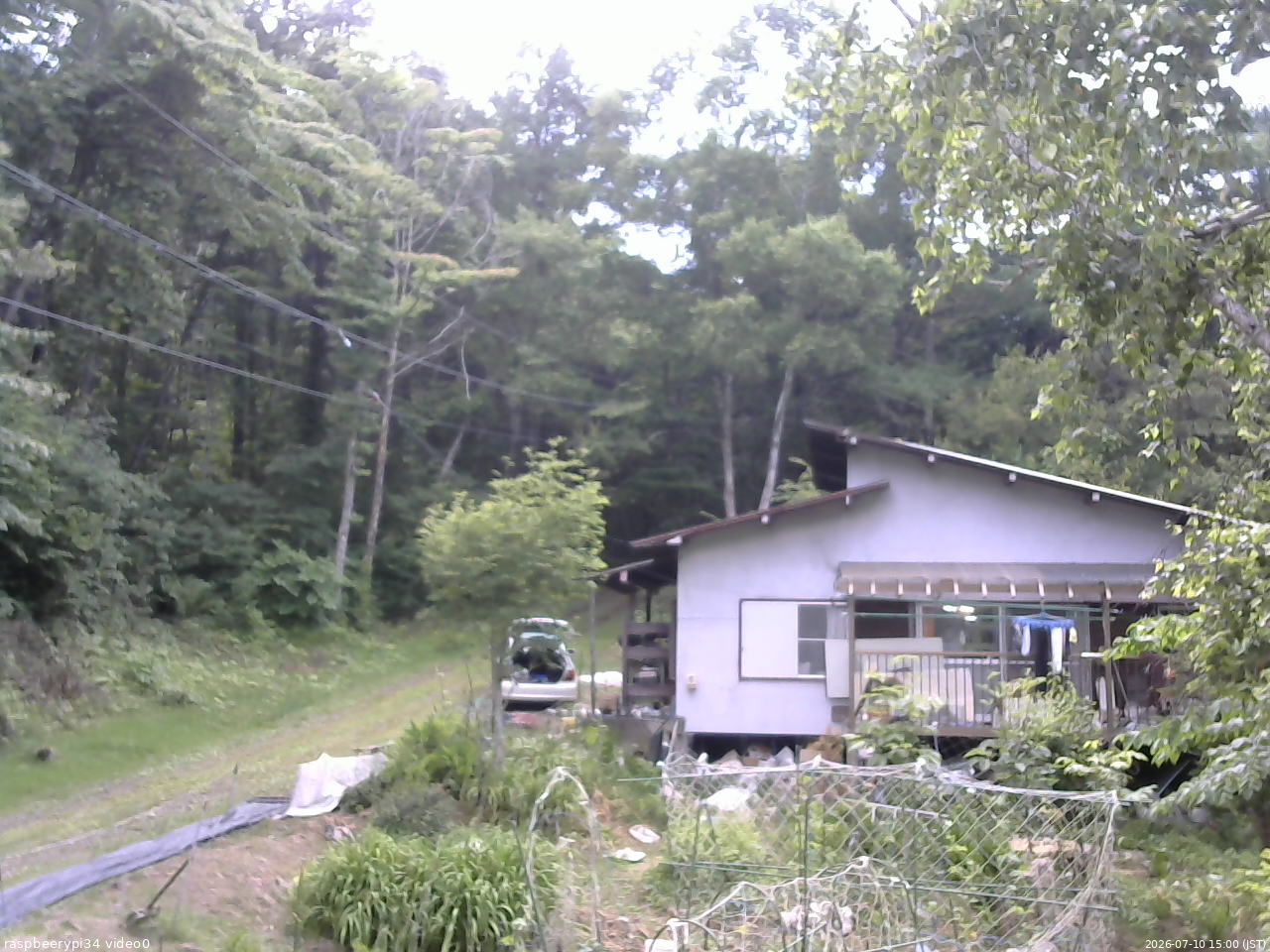 長野県菅平高原 ゆたか山荘 西側(坂上) 2026/07/10 15:00