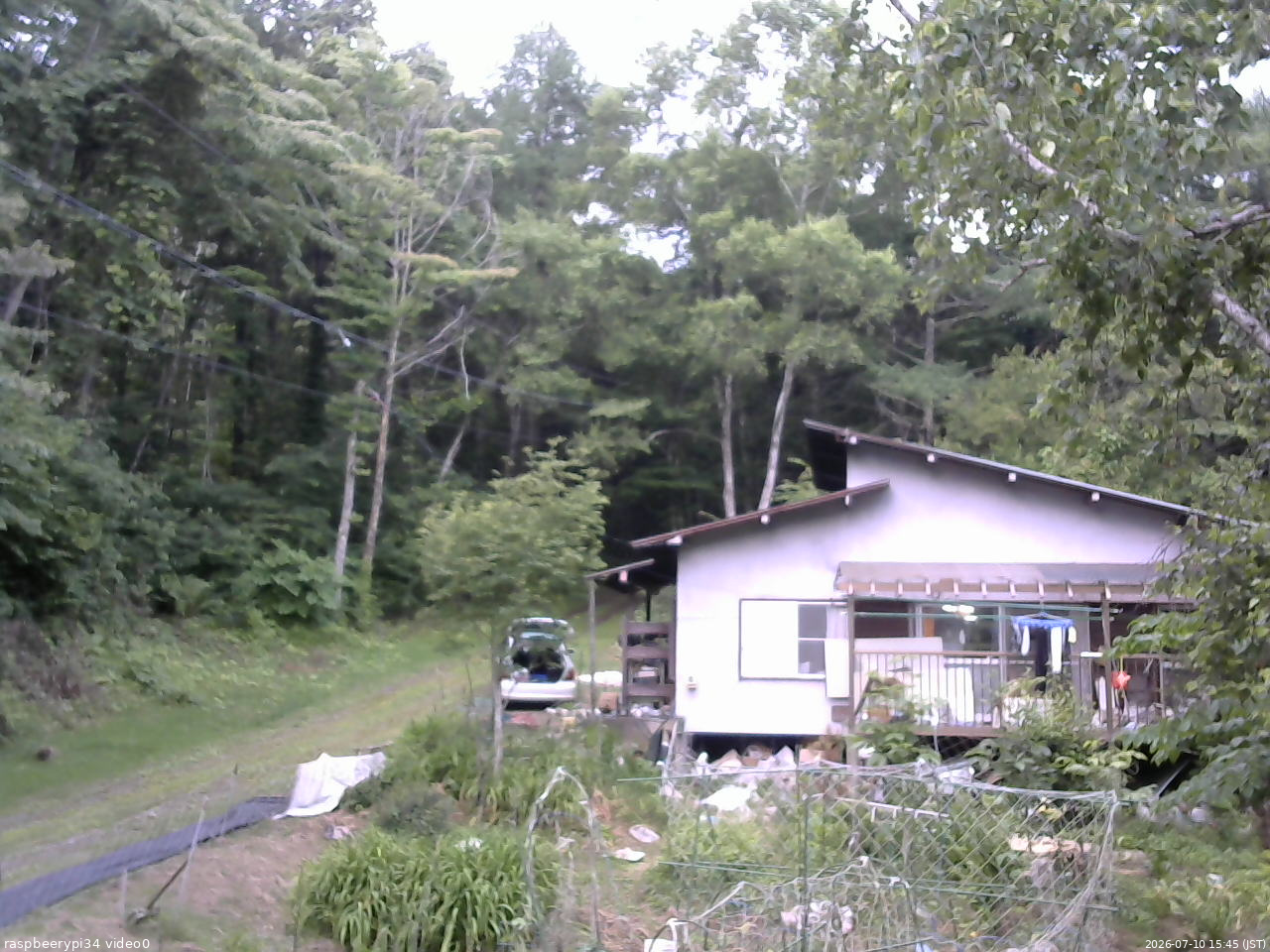 長野県菅平高原 ゆたか山荘 西側(坂上) 2026/07/10 15:45