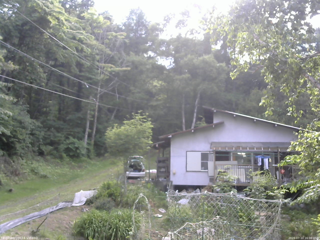 長野県菅平高原 ゆたか山荘 西側(坂上) 2026/07/10 16:00