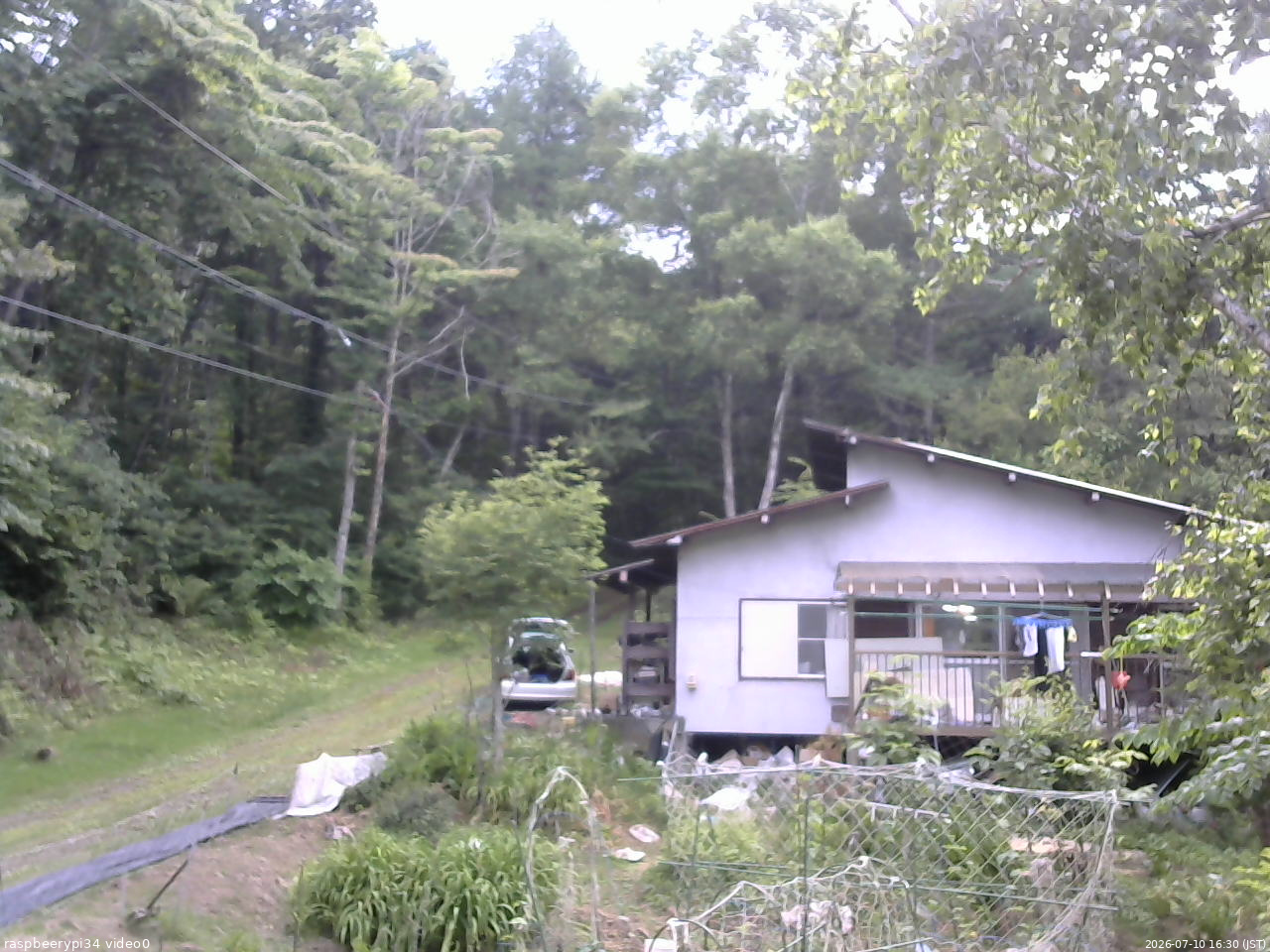 長野県菅平高原 ゆたか山荘 西側(坂上) 2026/07/10 16:30