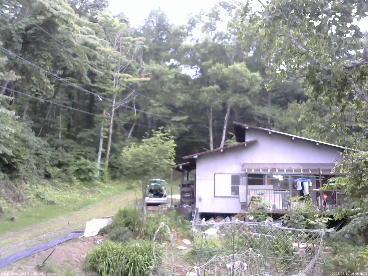 長野県菅平高原 ゆたか山荘 西側(坂上) 2026/07/10 16:45