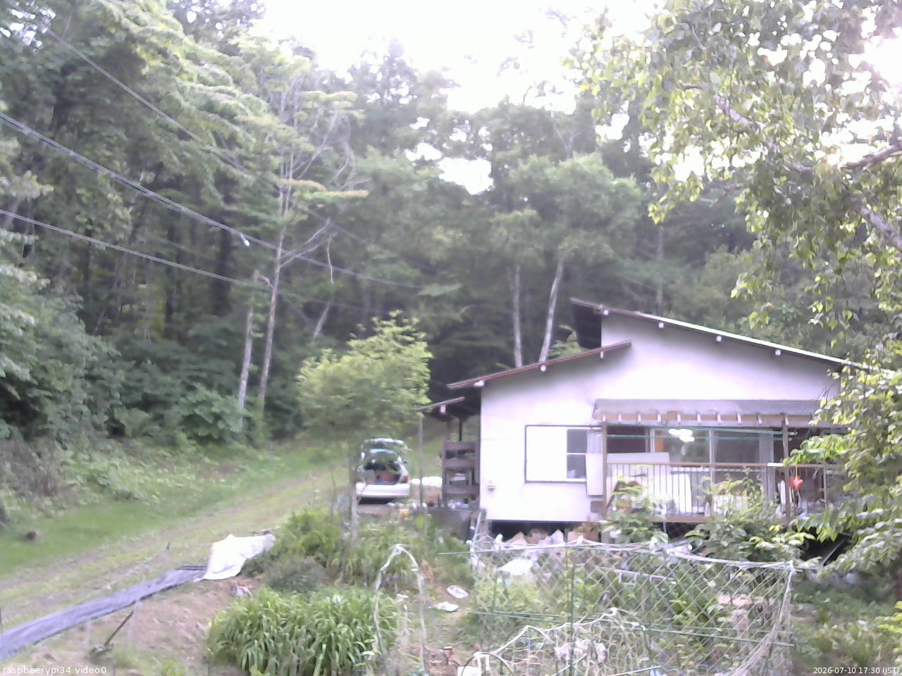 長野県菅平高原 ゆたか山荘 西側(坂上) 2026/07/10 17:30