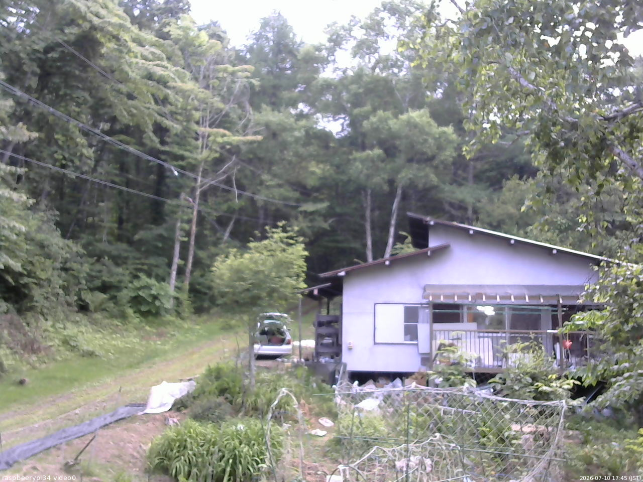 長野県菅平高原 ゆたか山荘 西側(坂上) 2026/07/10 17:45