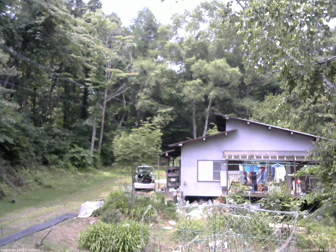 長野県菅平高原 ゆたか山荘 西側(坂上) 2026/07/11 11:00