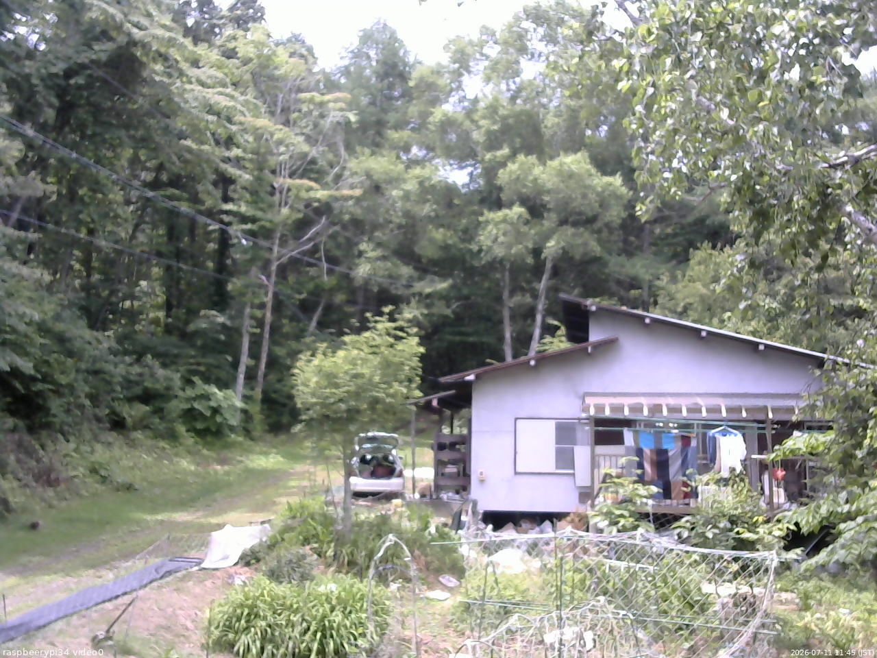 長野県菅平高原 ゆたか山荘 西側(坂上) 2026/07/11 11:45