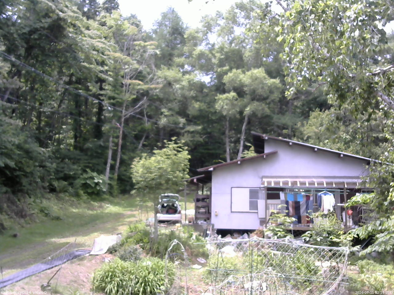 長野県菅平高原 ゆたか山荘 西側(坂上) 2026/07/11 12:15