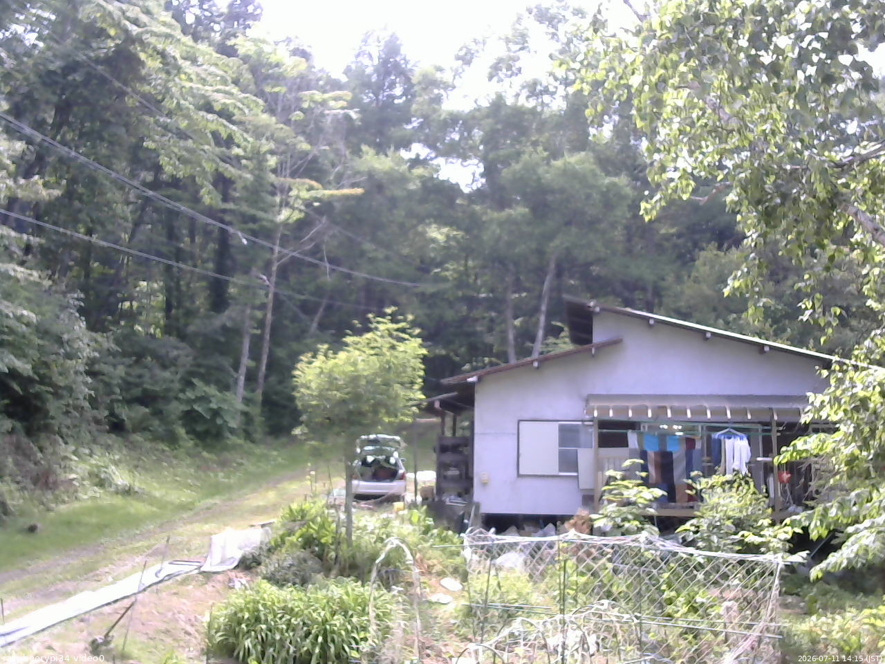 長野県菅平高原 ゆたか山荘 西側(坂上) 2026/07/11 14:15