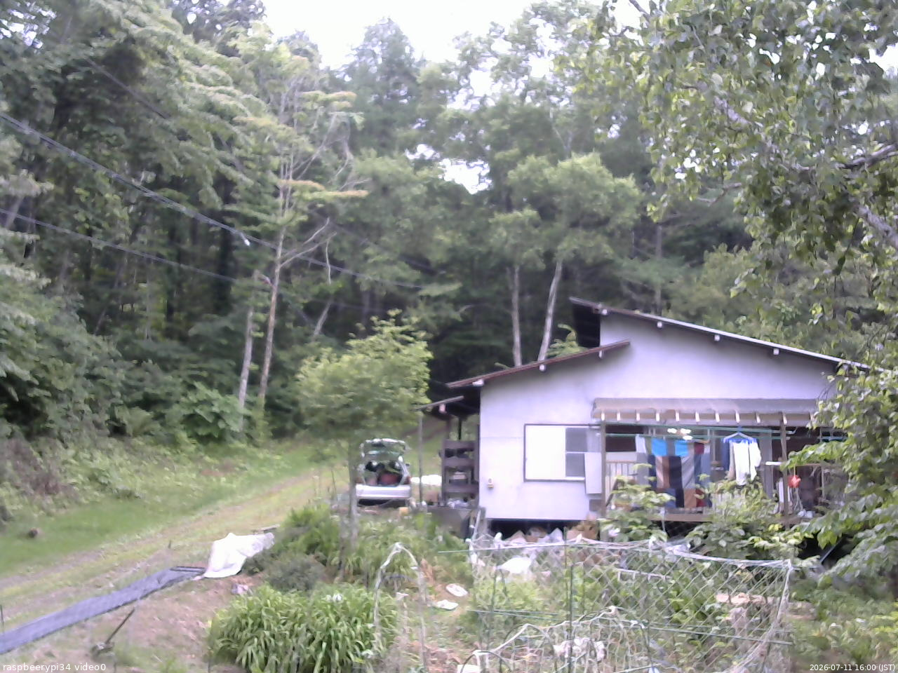 長野県菅平高原 ゆたか山荘 西側(坂上) 2026/07/11 16:00