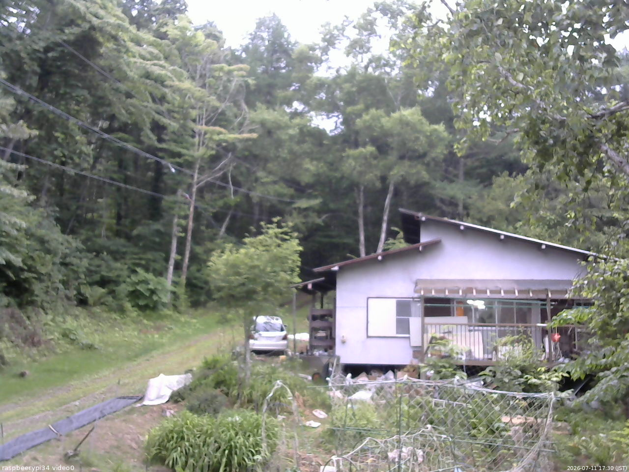 長野県菅平高原 ゆたか山荘 西側(坂上) 2026/07/11 17:30