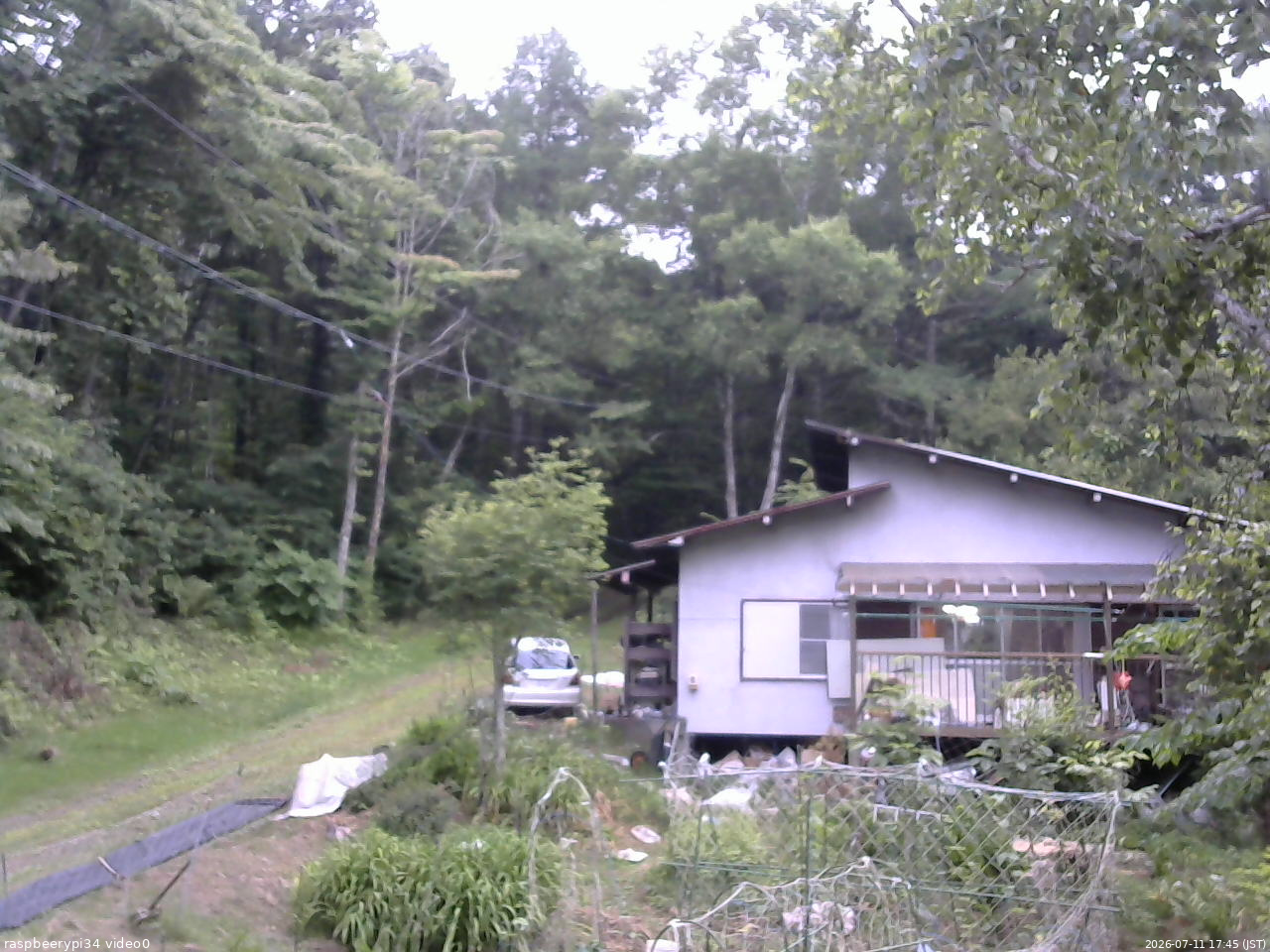 長野県菅平高原 ゆたか山荘 西側(坂上) 2026/07/11 17:45