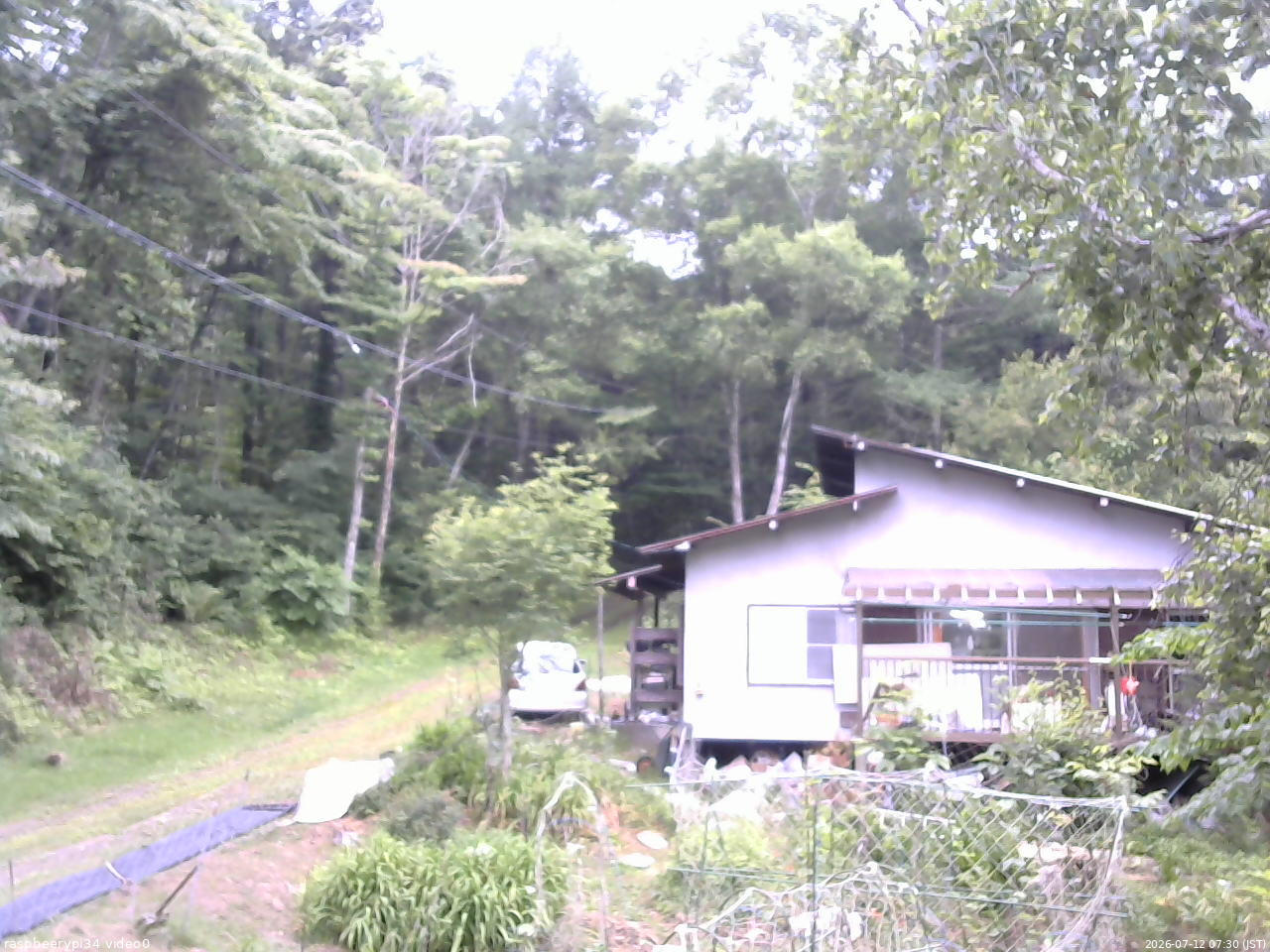 長野県菅平高原 ゆたか山荘 西側(坂上) 2026/07/12 07:30