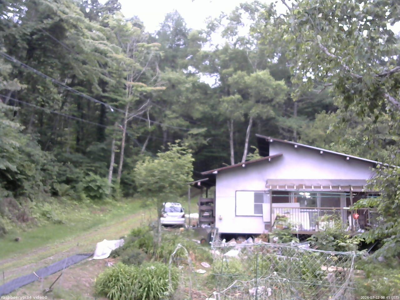 長野県菅平高原 ゆたか山荘 西側(坂上) 2026/07/12 08:45