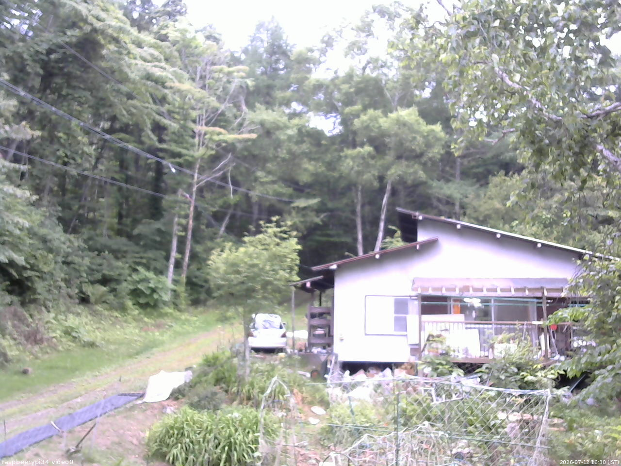 長野県菅平高原 ゆたか山荘 西側(坂上) 2026/07/12 16:30