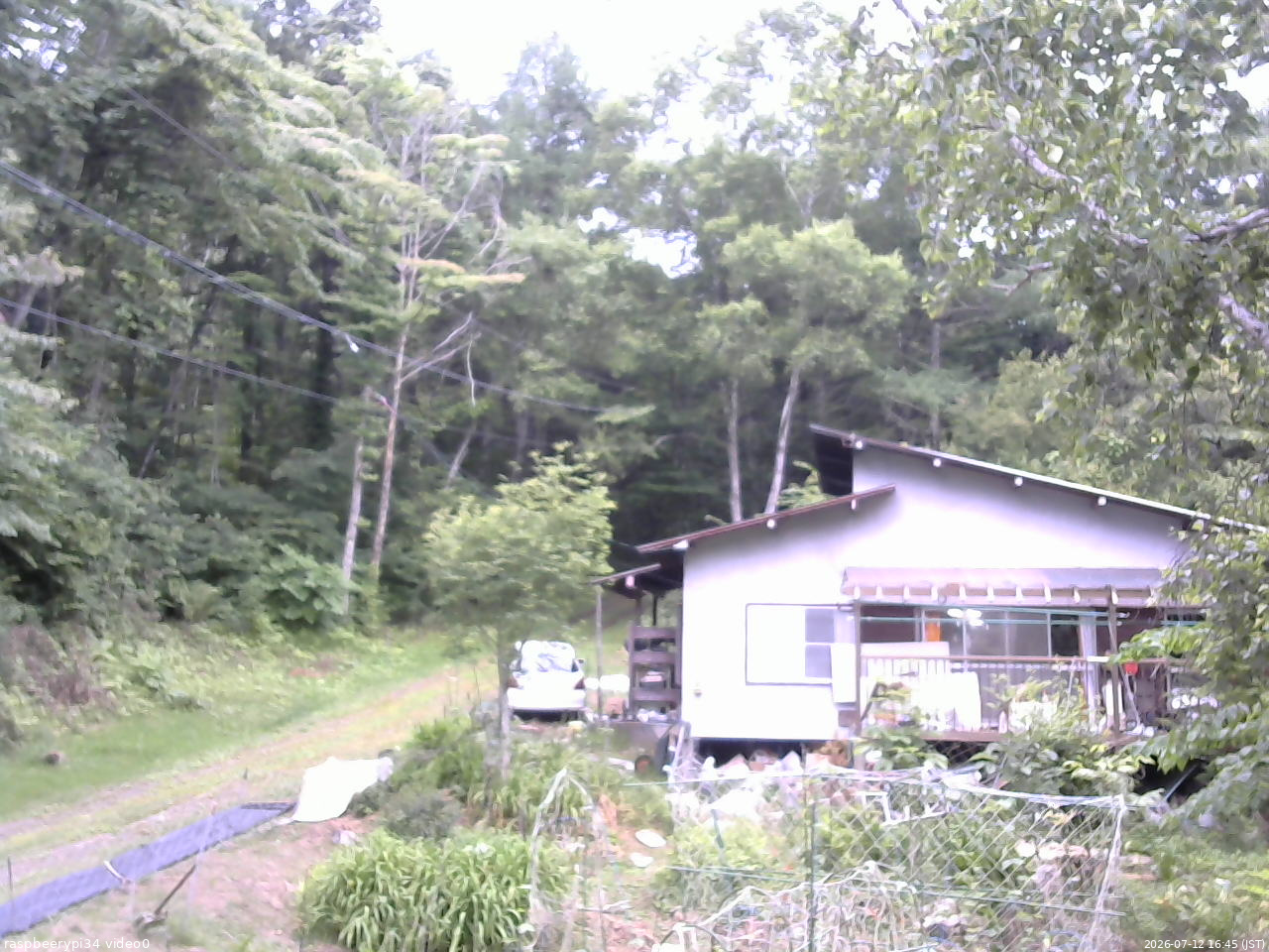 長野県菅平高原 ゆたか山荘 西側(坂上) 2026/07/12 16:45