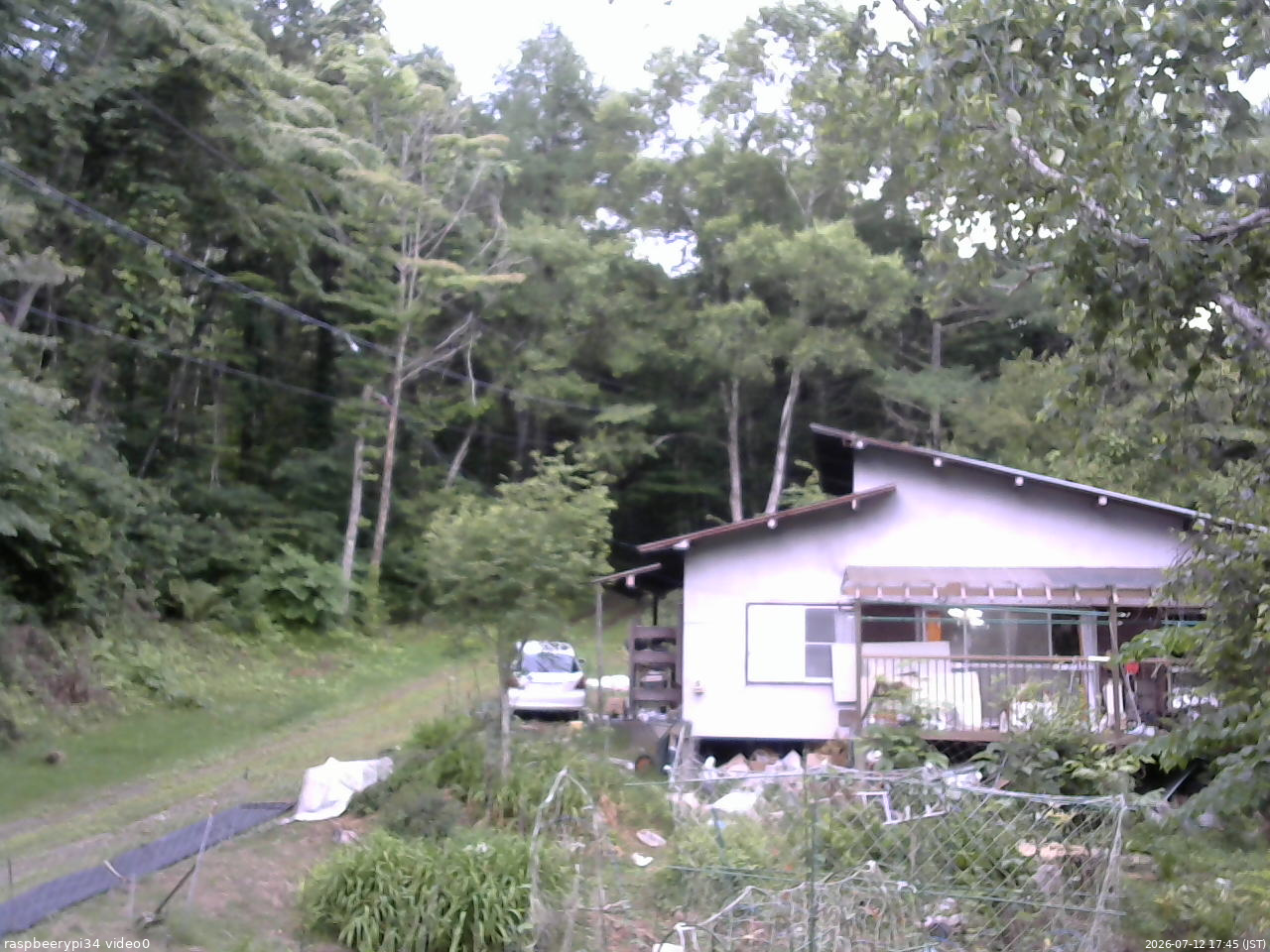 長野県菅平高原 ゆたか山荘 西側(坂上) 2026/07/12 17:45