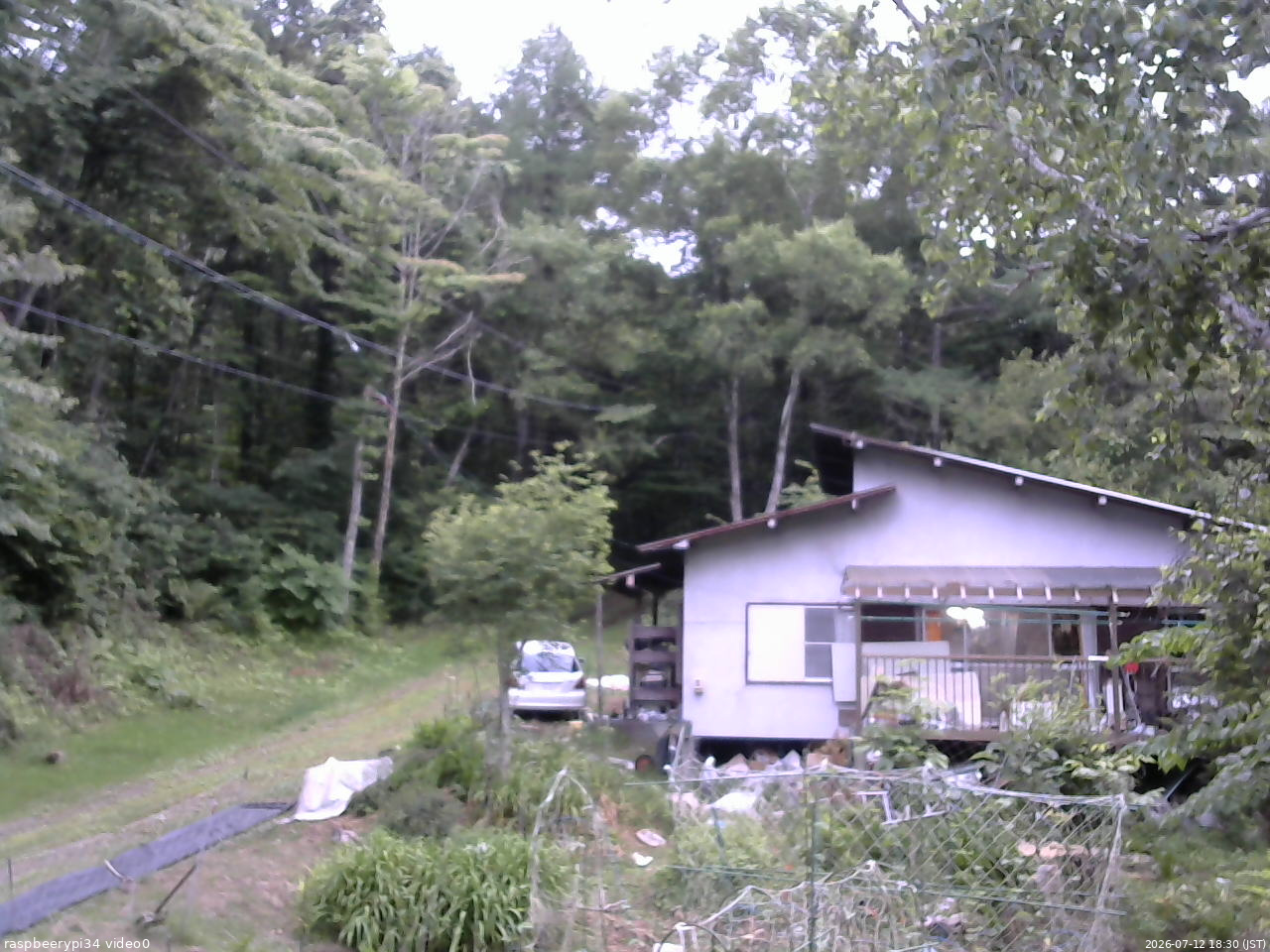 長野県菅平高原 ゆたか山荘 西側(坂上) 2026/07/12 18:30