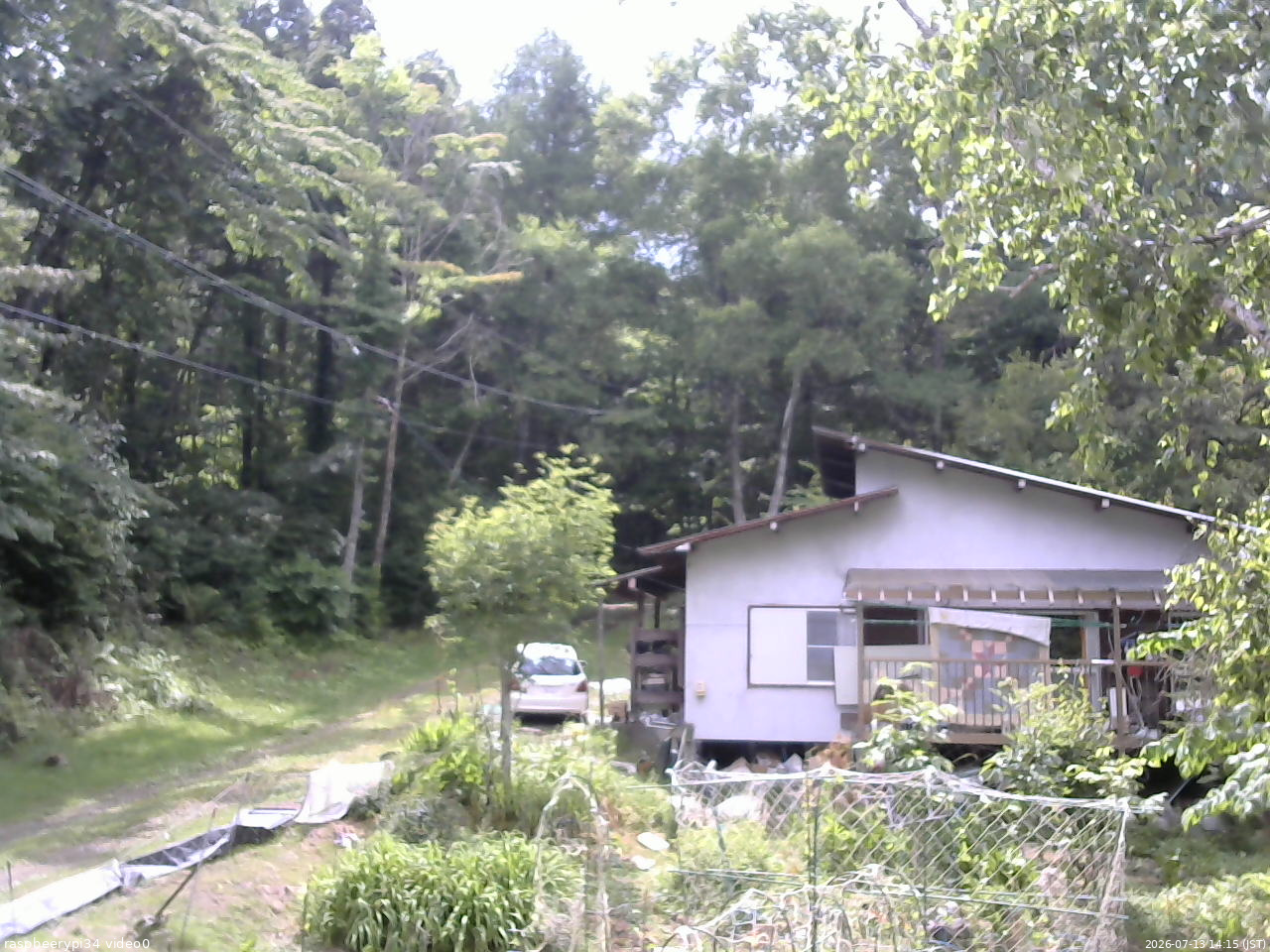 長野県菅平高原 ゆたか山荘 西側(坂上) 2026/07/13 14:15
